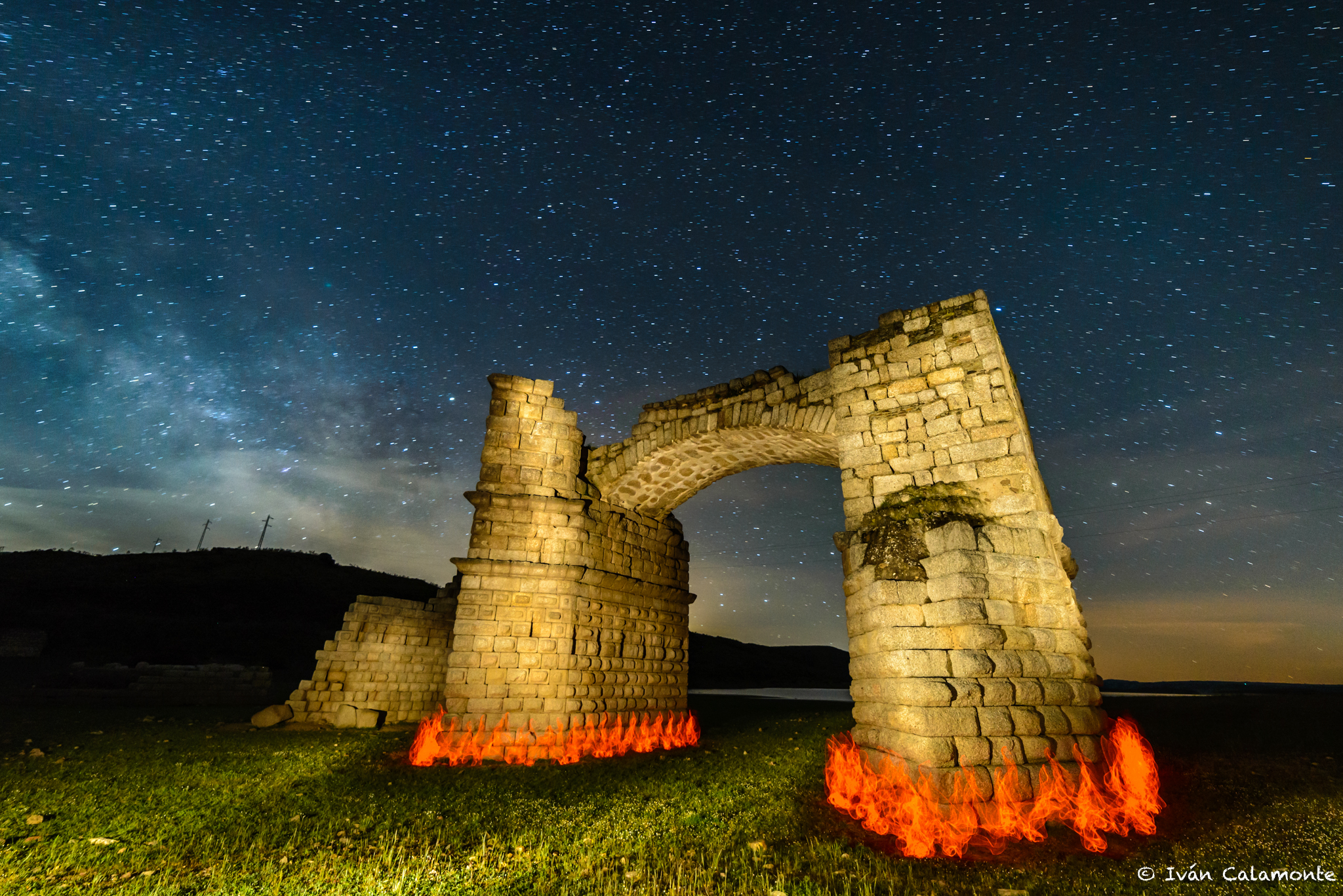 El arco en llamas